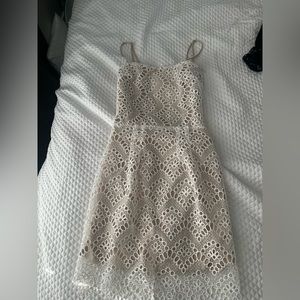 Lucy in the sky white eyelet dress